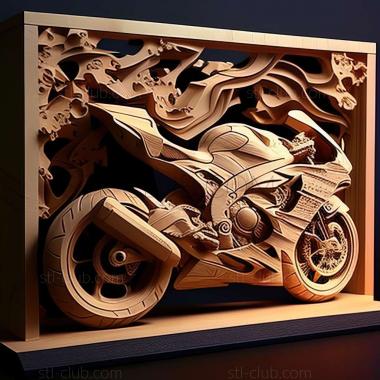 3D мадэль Kawasaki Ninja ZX 10RR (STL)